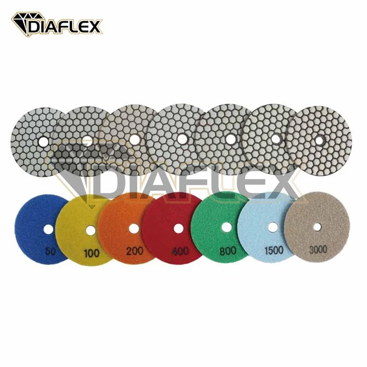 7 Steps Dry&Wet White Hexagonal Pouring Pads