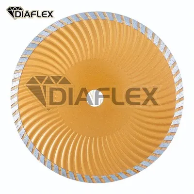 Cuchilla turbo ondulada reforzada y prensada en frío